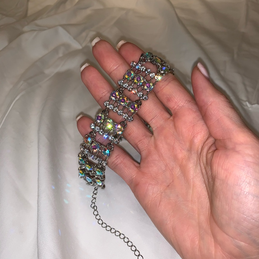 Rhinestone choker